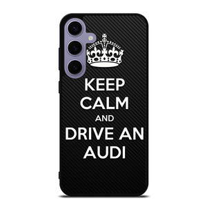 KEEP CALM AND DRIVE AUDI CARBON Samsung Galaxy S24 Plus Case Cover