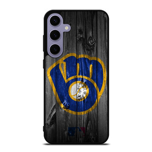 MILWAUKEE BREWERS MLB BASEBALL WOODEN LOGO Samsung Galaxy S24 Plus Case Cover