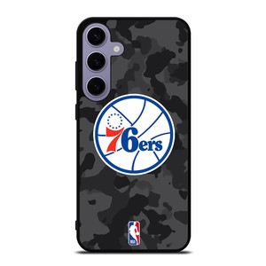 PHILADELPHIA 76ERS BLACK CAMO Samsung Galaxy S24 Plus Case Cover