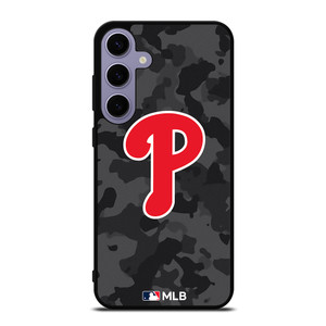 PHILADELPHIA PHILLIES BASEBALL BLACK CAMO Samsung Galaxy S24 Plus Case Cover