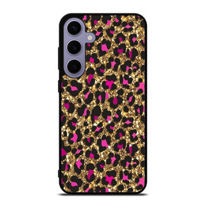 PINK LEOPARD GLITTER SKIN Samsung Galaxy S24 Plus Case Cover