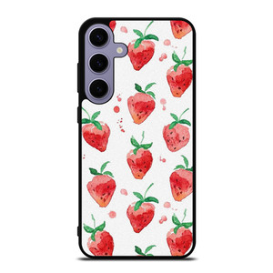 STRAWBERRY BRUSHED PATTERN Samsung Galaxy S24 Plus Case Cover