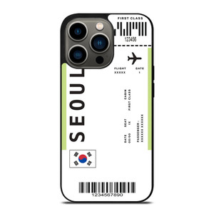 FLIGHT TICKETS SEOUL SOUTH KOREA iPhone 13 Pro Case Cover FLIGHT TICKETS SEOUL SOUTH KOREA iPhone 13 Pro Case Cover