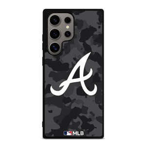 ATLANTA BRAVES BASEBALL BLACK CAMO Samsung Galaxy S24 Ultra Case Cover ATLANTA BRAVES BASEBALL BLACK CAMO Samsung Galaxy S24 Ultra Case Cover