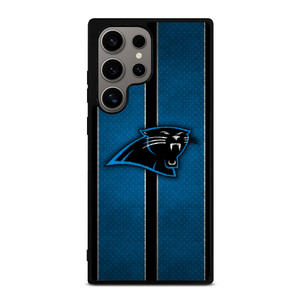 CAROLINA PANTHERS NFL METAL STRIPE Samsung Galaxy S24 Ultra Case Cover