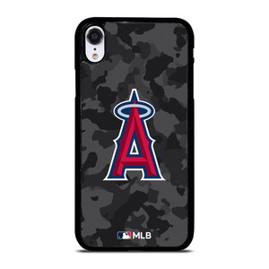 LOS ANGELES ANGELS BASEBALL BLACK CAMO iPhone XR Case Cover