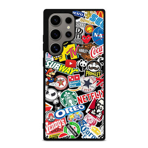 FAMOUS BRAND LOGO MIX Samsung Galaxy S24 Ultra Case Cover