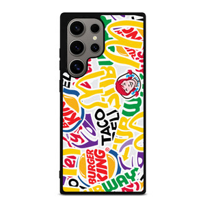 FAST FOOD BRAND STICKER BOMB Samsung Galaxy S24 Ultra Case Cover