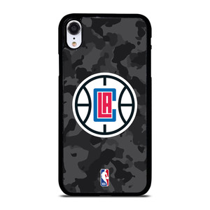LOS ANGELES CLIPPERS BLACK CAMO iPhone XR Case Cover LOS ANGELES CLIPPERS BLACK CAMO iPhone XR Case Cover