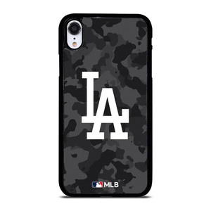 LOS ANGELES DODGERS BASEBALL BLACK CAMO iPhone XR Case Cover LOS ANGELES DODGERS BASEBALL BLACK CAMO iPhone XR Case Cover