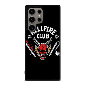 HELLFIRE CLUB STRANGER THINGS BLACK Samsung Galaxy S24 Ultra Case Cover