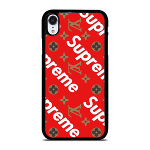 LOUIS VUITTON X SUPREME RED iPhone XR Case Cover LOUIS VUITTON X SUPREME RED iPhone XR Case Cover