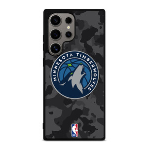 MINNESOTA TIMBERWOLVES BLACK CAMO Samsung Galaxy S24 Ultra Case Cover