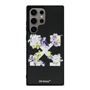 OFF WHITE FLORAL LOGO Samsung Galaxy S24 Ultra Case Cover
