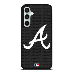 ATLANTA BRAVES BASEBALL BLACK Samsung Galaxy S23 FE Case Cover ATLANTA BRAVES BASEBALL BLACK Samsung Galaxy S23 FE Case Cover