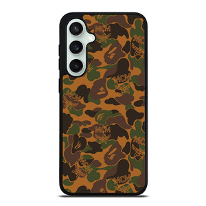 BAPE X MCM WORLDWIDE Samsung Galaxy S23 FE Case Cover