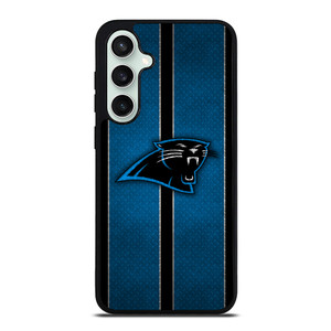 CAROLINA PANTHERS NFL METAL STRIPE Samsung Galaxy S23 FE Case Cover
