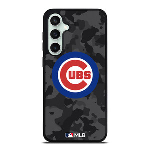 CHICAGO CUBS BASEBALL BLACK CAMO Samsung Galaxy S23 FE Case Cover CHICAGO CUBS BASEBALL BLACK CAMO Samsung Galaxy S23 FE Case Cover