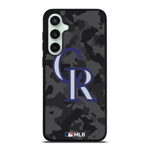 COLORADO ROCKIES BASEBALL BLACK CAMO Samsung Galaxy S23 FE Case Cover