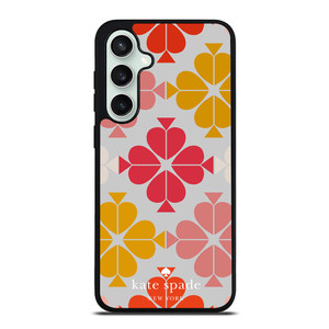 KATE SPADE JACQUARD PINK YELLOW Samsung Galaxy S23 FE Case Cover KATE SPADE JACQUARD PINK YELLOW Samsung Galaxy S23 FE Case Cover