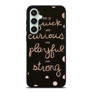 KATE SPADE NEW YORK QUOTES POLKADOT Samsung Galaxy S23 FE Case Cover