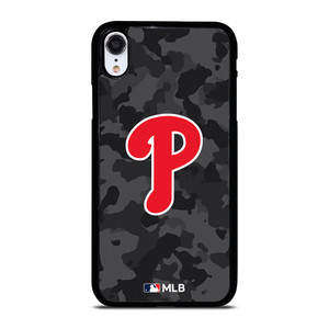 PHILADELPHIA PHILLIES BASEBALL BLACK CAMO iPhone XR Case Cover PHILADELPHIA PHILLIES BASEBALL BLACK CAMO iPhone XR Case Cover