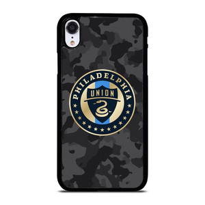 PHILADELPHIA UNION MLS BLACK CAMO iPhone XR Case Cover PHILADELPHIA UNION MLS BLACK CAMO iPhone XR Case Cover
