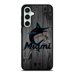 MIAMI MARLINS BASEBALL MLB WOOD LOGO Samsung Galaxy S23 FE Case Cover