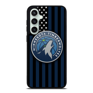 MINNESOTA TIMBERWOLVES NBA USA FLAG Samsung Galaxy S23 FE Case Cover