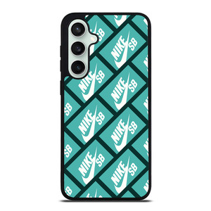 NIKE SB SKATEBOARD BOX PATTERN TURQUOISE Samsung Galaxy S23 FE Case Cover