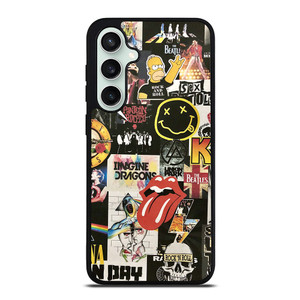 ROCK AND ROLL BAND COLLAGE Samsung Galaxy S23 FE Case Cover