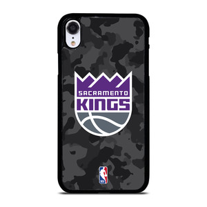 SACRAMENTO KINGS BLACK CAMO iPhone XR Case Cover