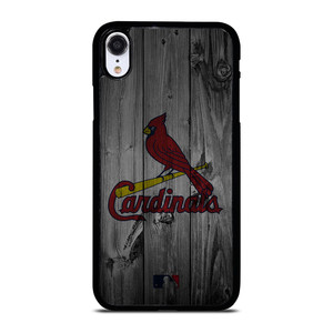 SAINT LOUIS CARDINALS BASEBALL MLB WOOD LOGO iPhone XR Case Cover