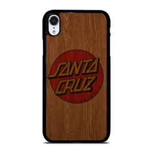 SANTA CRUZ SKATEBOARD WOODEN LOGO iPhone XR Case Cover