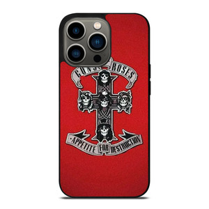 GUNS N ROSES ROCK BAND RED iPhone 13 Pro Case Cover GUNS N ROSES ROCK BAND RED iPhone 13 Pro Case Cover
