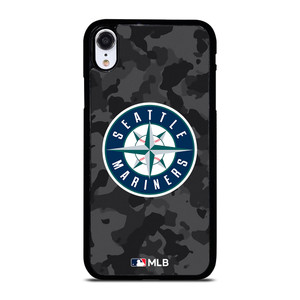 SEATTLE MARINERS BASEBALL BLACK CAMO iPhone XR Case Cover
