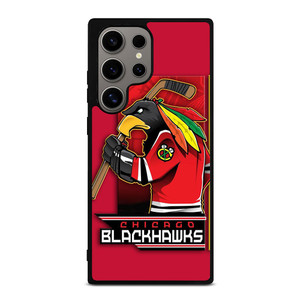 CHICAGO BLACKHAWKS HOCKEY TEAM LOGO MASCOT Samsung Galaxy S24 Ultra Case Cover