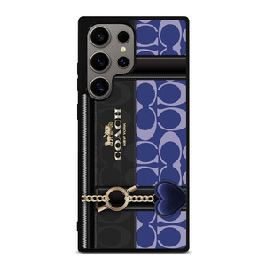 COACH NEW YORK LOGO BLUE BAG Samsung Galaxy S24 Ultra Case Cover