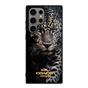 COACH NEW YORK LOGO LEOPARD Samsung Galaxy S24 Ultra Case Cover