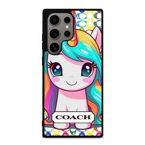 COACH NEW YORK LOGO PRETTY UNICORN Samsung Galaxy S24 Ultra Case Cover