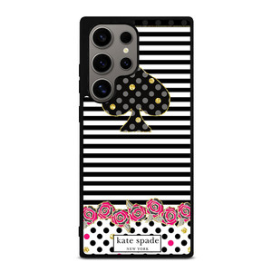 KATE SPADE NEW YORK LOGO STRIPES POLKADOTS Samsung Galaxy S24 Ultra Case Cover