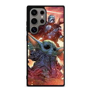 MANDALORIAN AND BABY YODA STAR WARS Samsung Galaxy S24 Ultra Case Cover MANDALORIAN AND BABY YODA STAR WARS Samsung Galaxy S24 Ultra Case Cover
