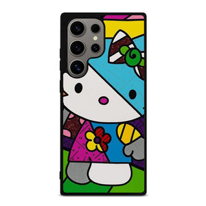 ROMERO BRITTO HELLO KITTY ART Samsung Galaxy S24 Ultra Case Cover ROMERO BRITTO HELLO KITTY ART Samsung Galaxy S24 Ultra Case Cover
