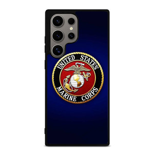 UNITED STATES US MARINE CORPS LOGO BLUE Samsung Galaxy S24 Ultra Case Cover