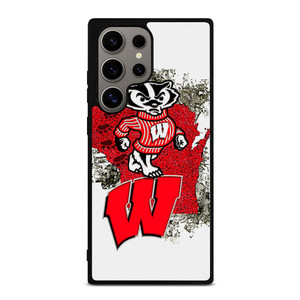 WISCONSIN BADGERS UNIVERSITY FOOTBALL LOGO Samsung Galaxy S24 Ultra Case Cover