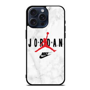 AIR JORDAN NIKE SHOES LOGO MARBLE iPhone 15 Pro Max Case Cover