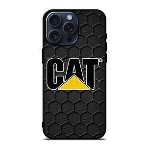 CATERPILLAR CAT TRACTOR LOGO HEXA METAL iPhone 15 Pro Max Case Cover