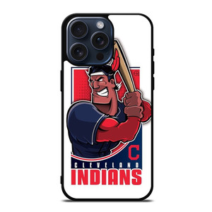 CLEVELAND INDIANS LOGO BASEBALL ICON iPhone 15 Pro Max Case Cover
