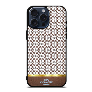 COACH NEW YORK ICON BROWN EMBLEM iPhone 15 Pro Max Case Cover COACH NEW YORK ICON BROWN EMBLEM iPhone 15 Pro Max Case Cover