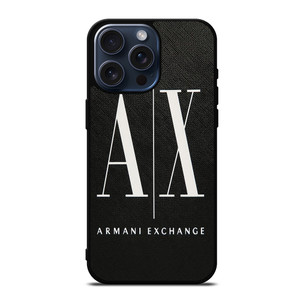 GIROGIO ARMANI LOGO EXCHANGE AX iPhone 15 Pro Max Case Cover